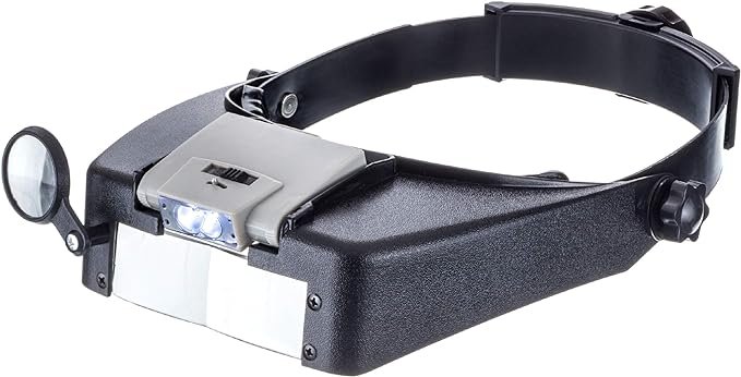 Illuminated headband magnifier