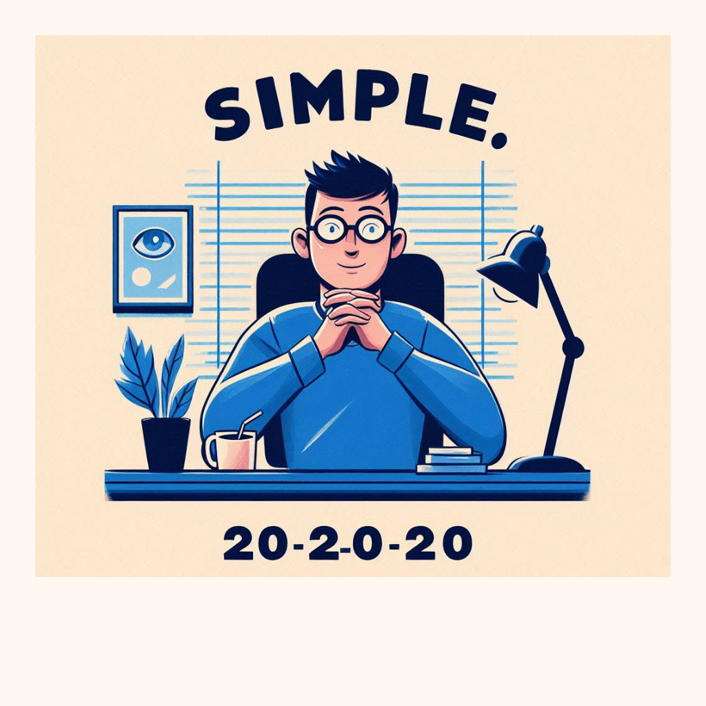 20-20-20 rules for eye strain