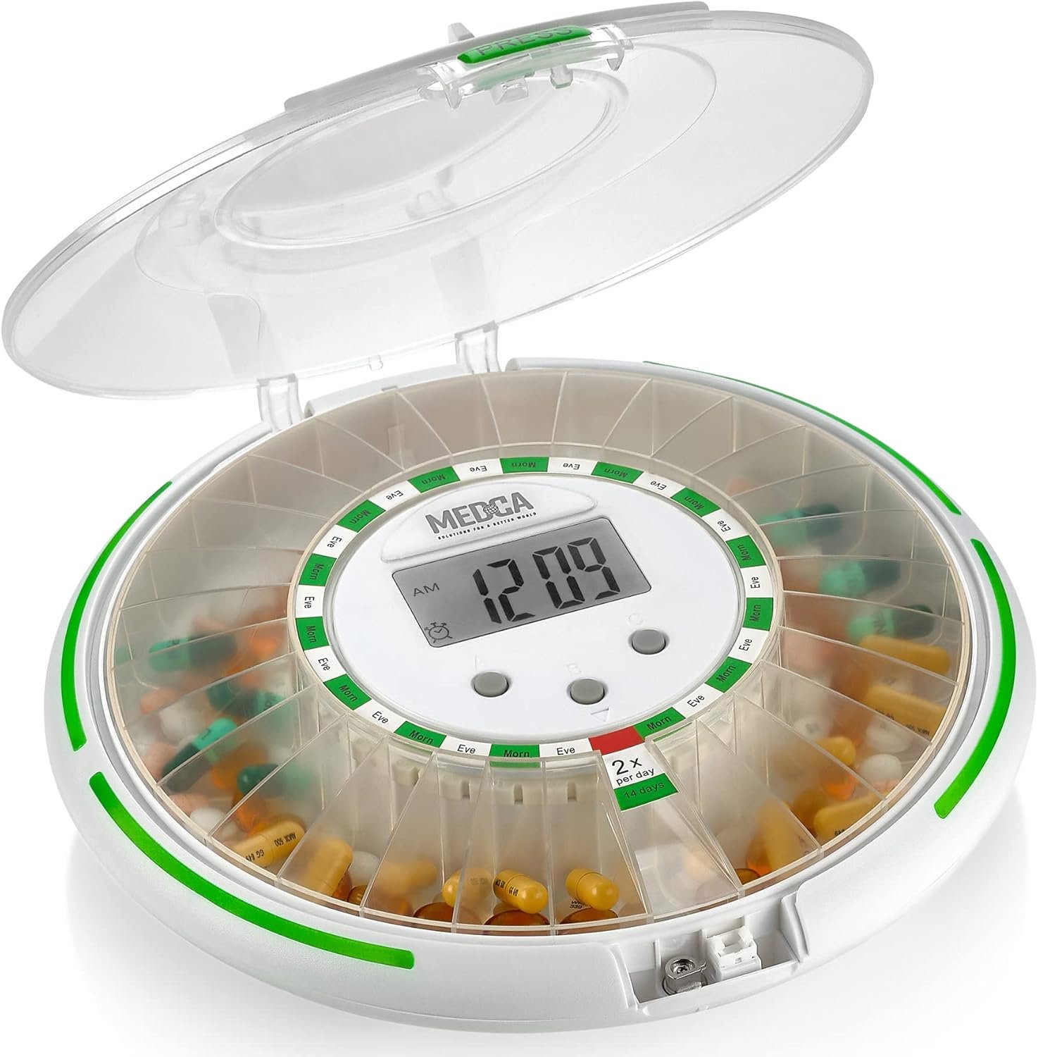 Automatic Pill Dispenser with 28 Day Electronic Medication Organizer