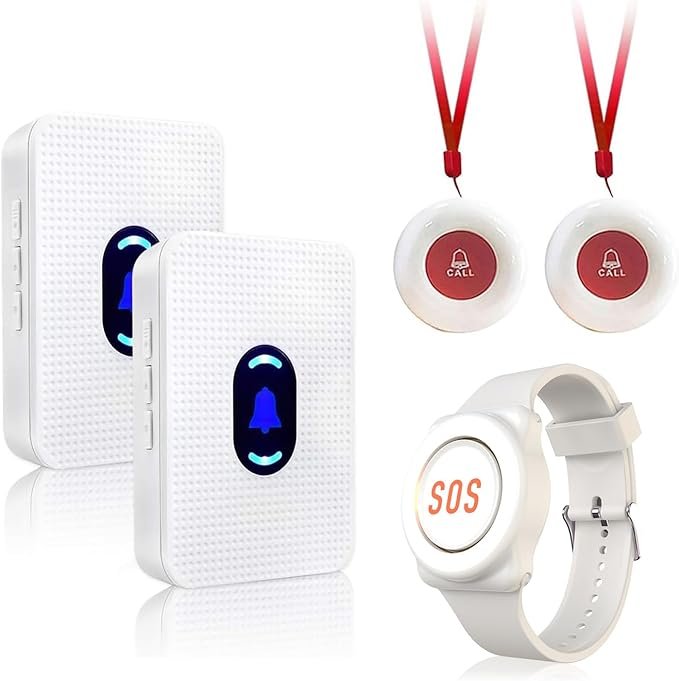 Daytech Caregiver Pager Call Button for Elderly Caregiver