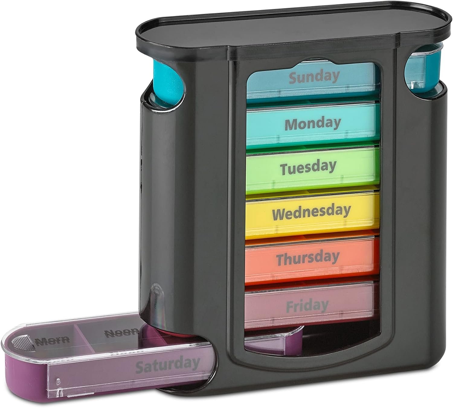 Stackable Daily Pill Organizer 4 Times a Day