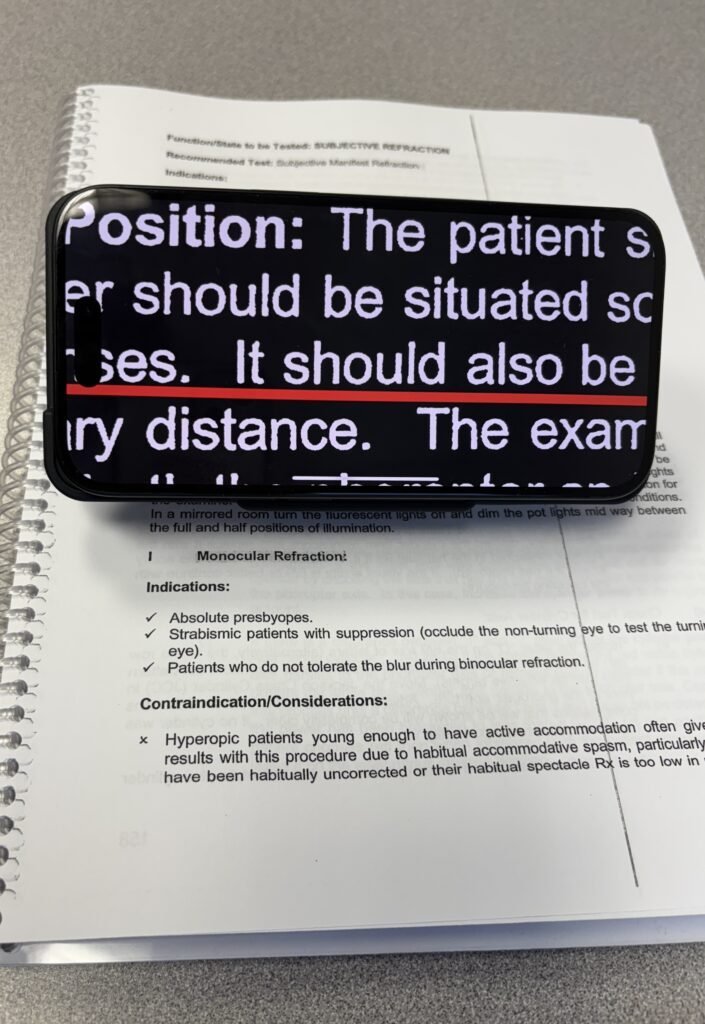 a picture of optaro digital magnifier for iphone
