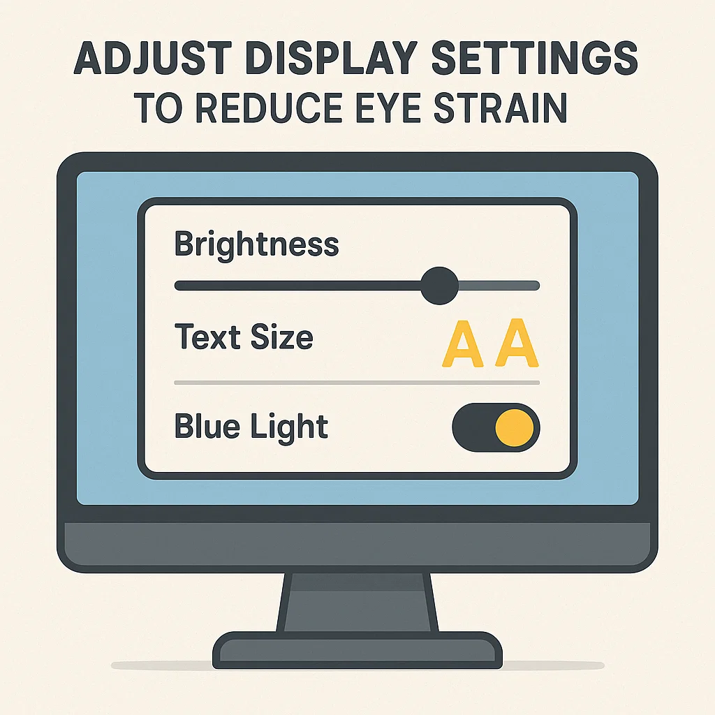 improve screen comfort-brightness-contrast-bluelight 