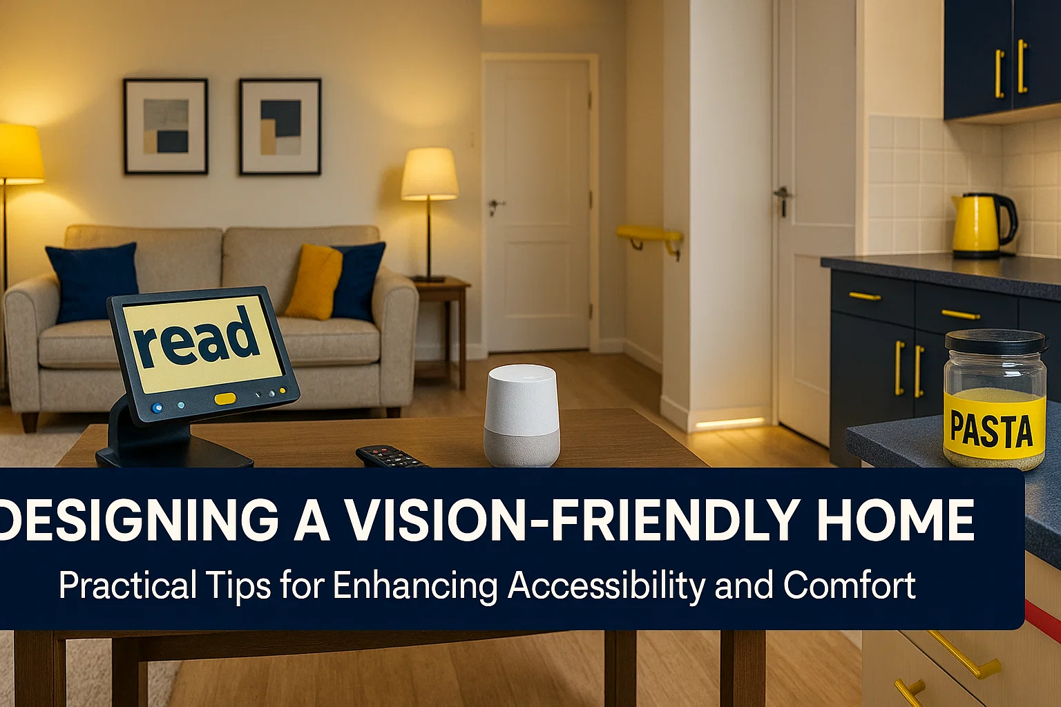 vision-friendly home design for low vision people